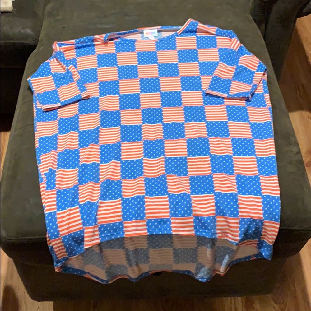 Lula Roe wise neck, drop cut shirt